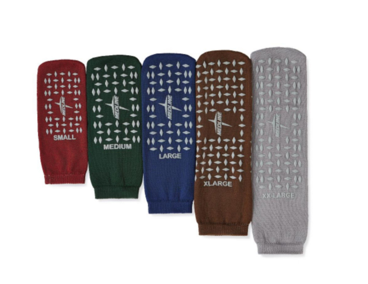 Untitled design (67) XX-Large Slip Stop Single Tread Slipper Socks (6 Pairs) - Image 1